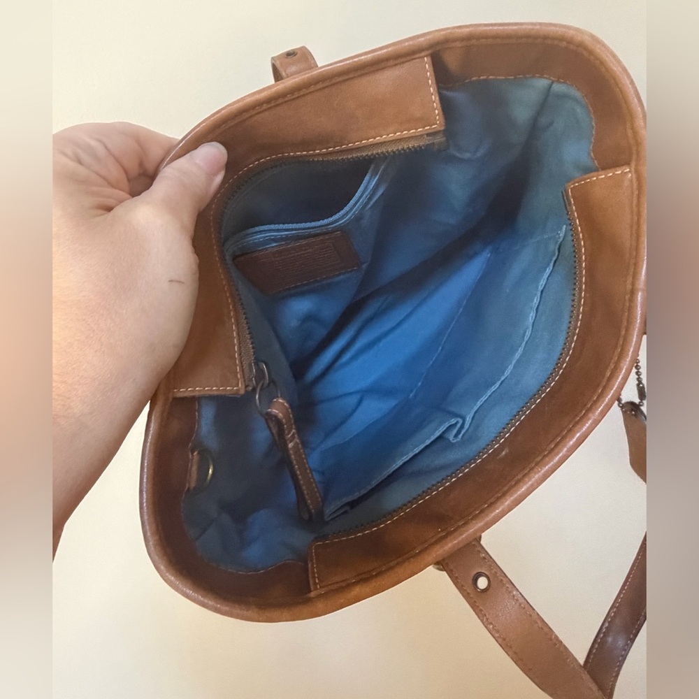 Coach Patchwork Purse Tote Bag Y2K /w Metallic & Suede Patches Serial BO6Q-10001 - Picture 7 of 12